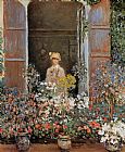 Famous Window Paintings - Camille Monet at the Window Argentuil